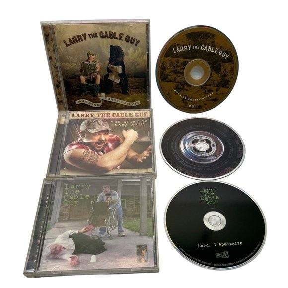 Larry the Cable Guy Lot of 3 CD Comedy Right to Bare Arms Morning Constitutions - Picture 1 of 11